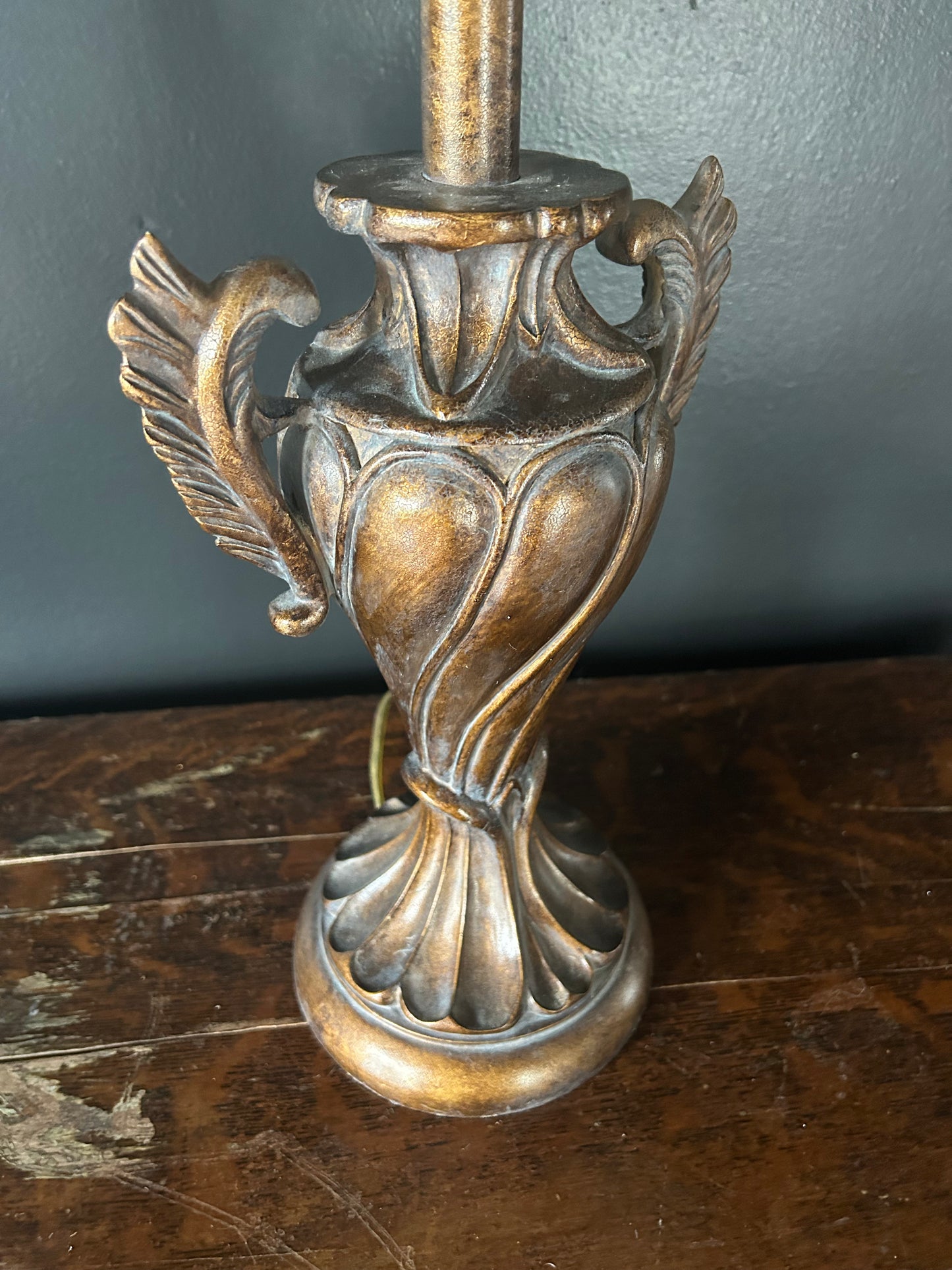 vintage Florentine style urn lamp