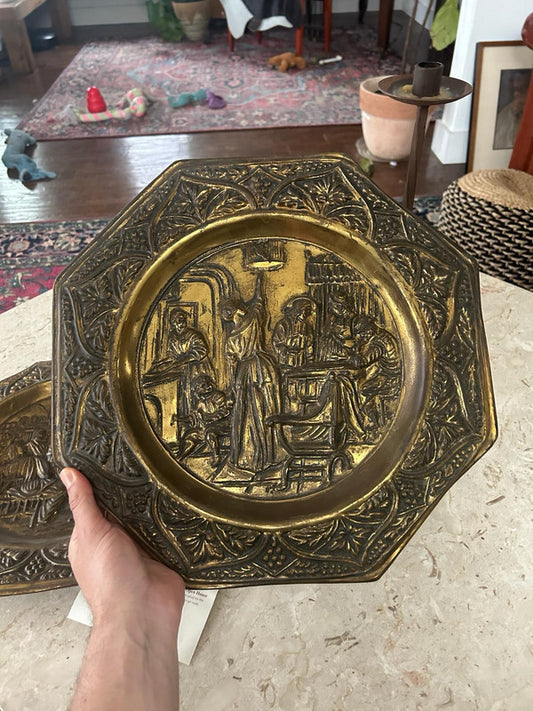 decorative brass wall plate