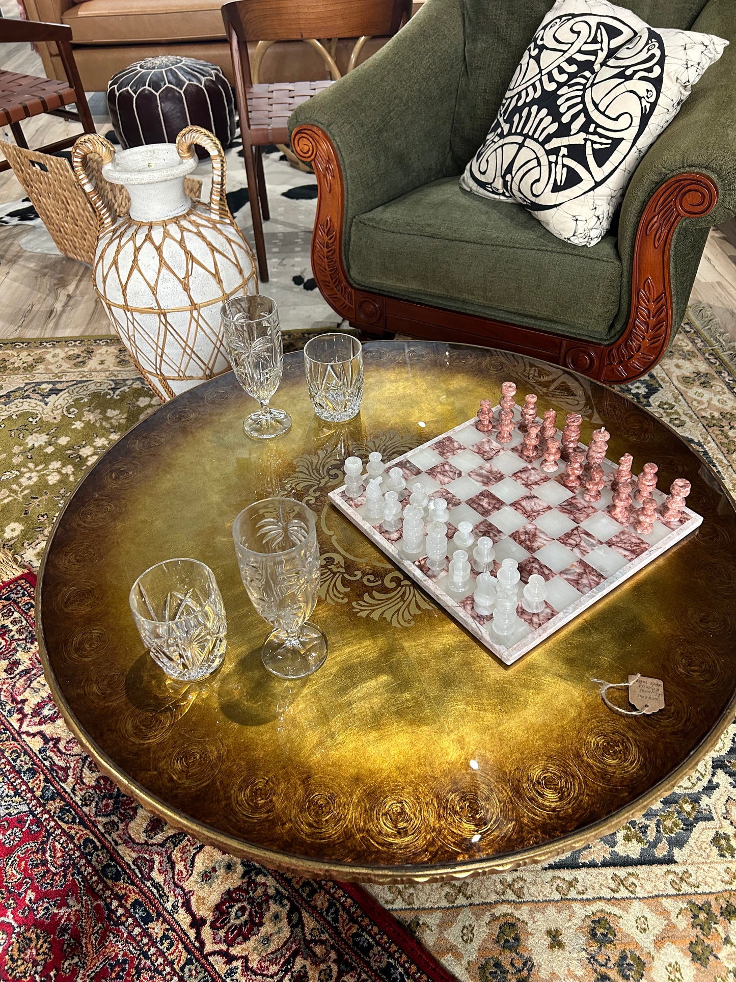gorgeous Hollywood Regency coffee table