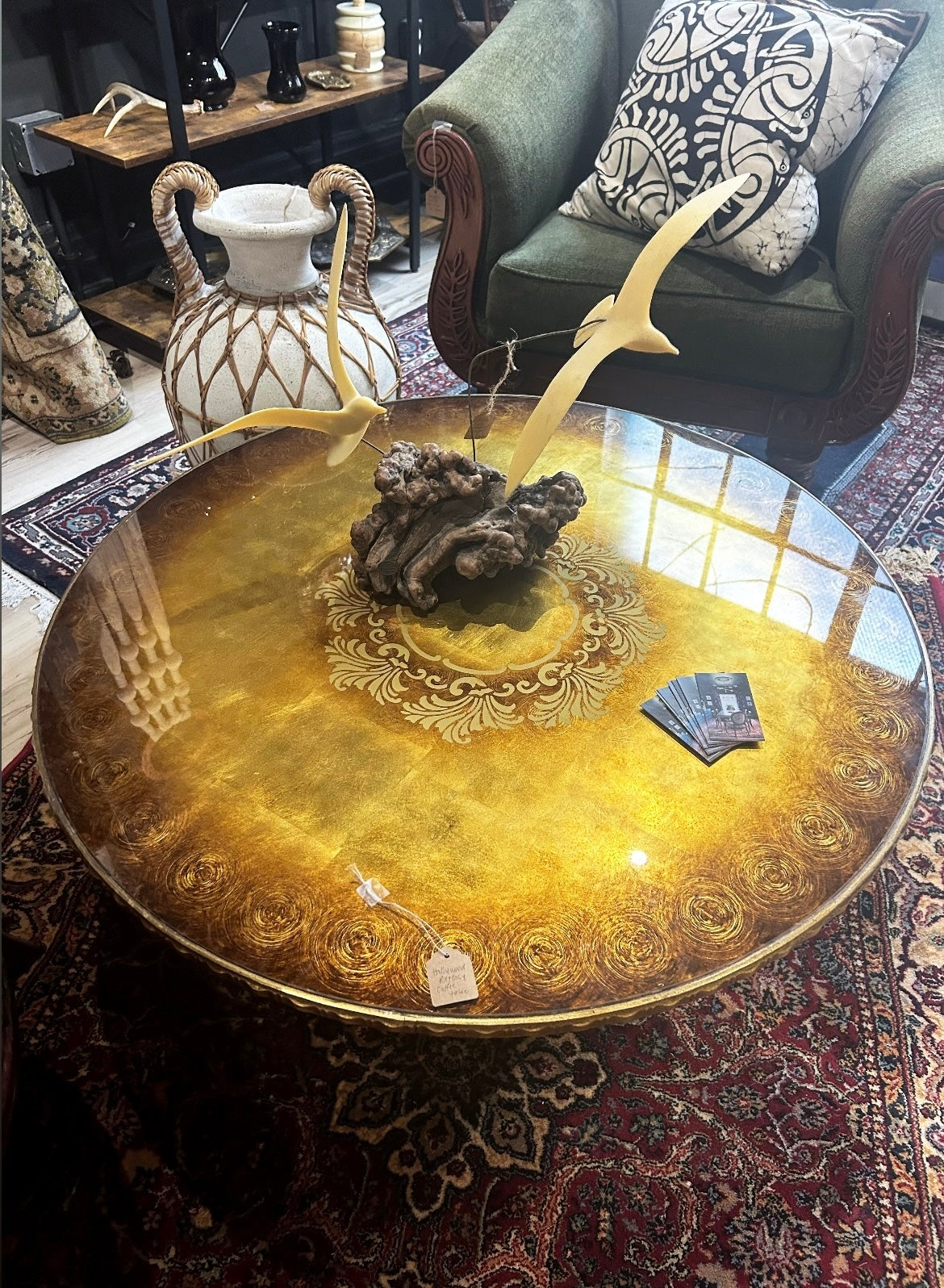 gorgeous Hollywood Regency coffee table