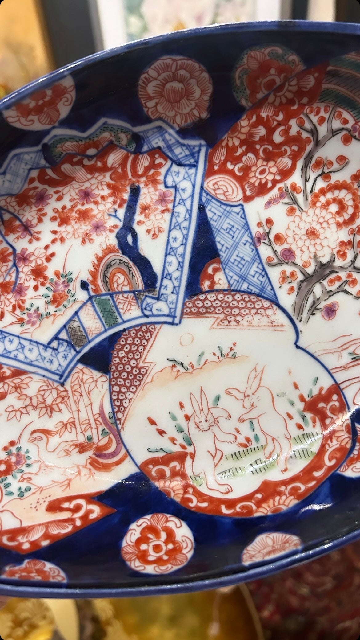 antique Japanese Meiji Imari serving platter