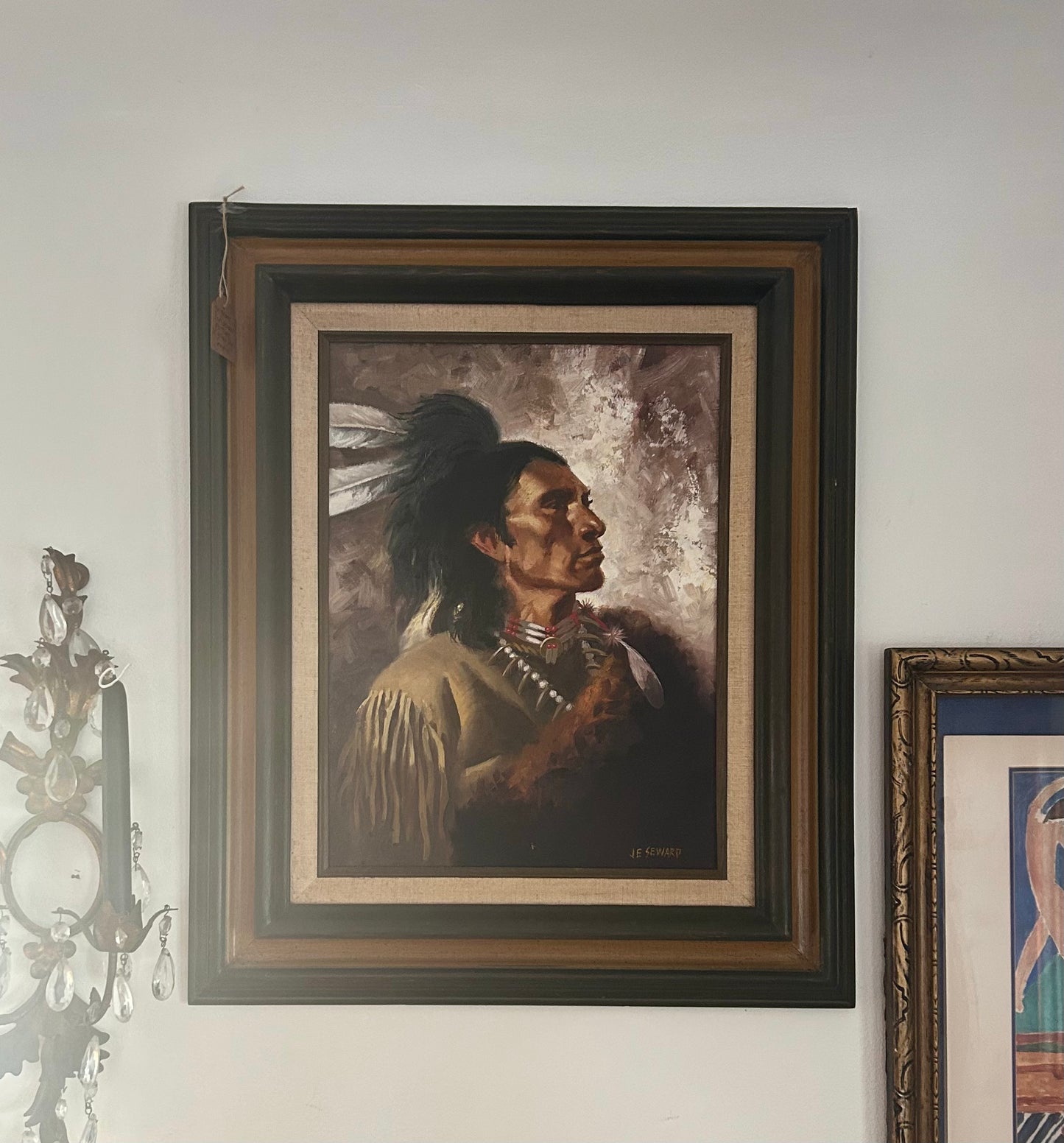 original watercolor Indigenous portrait