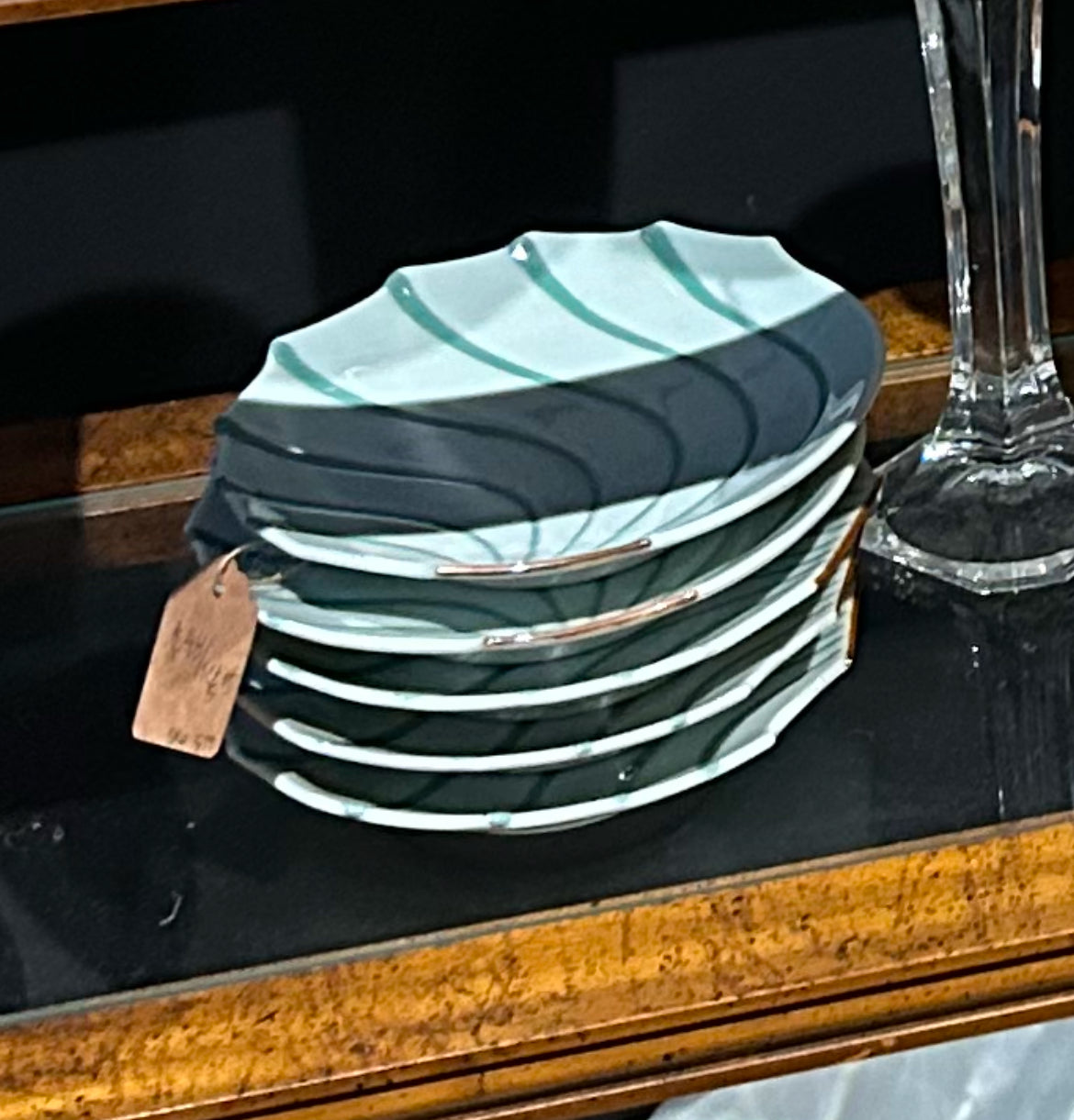 vintage Japanese seashell dishes (set of 5)