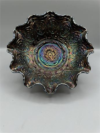 rare iridescent bowl by Fenton