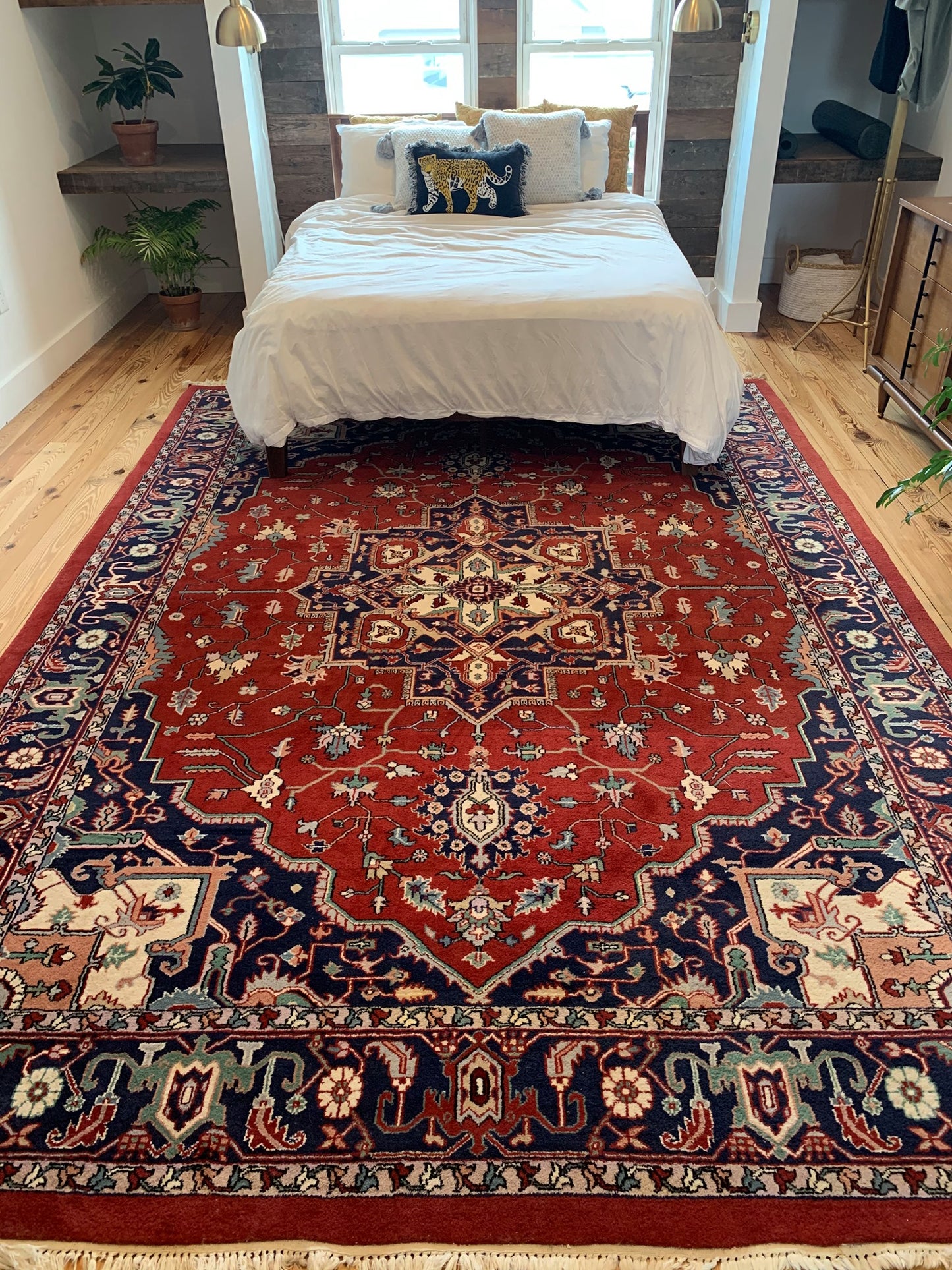 hand-knotted kashan medallion rug
