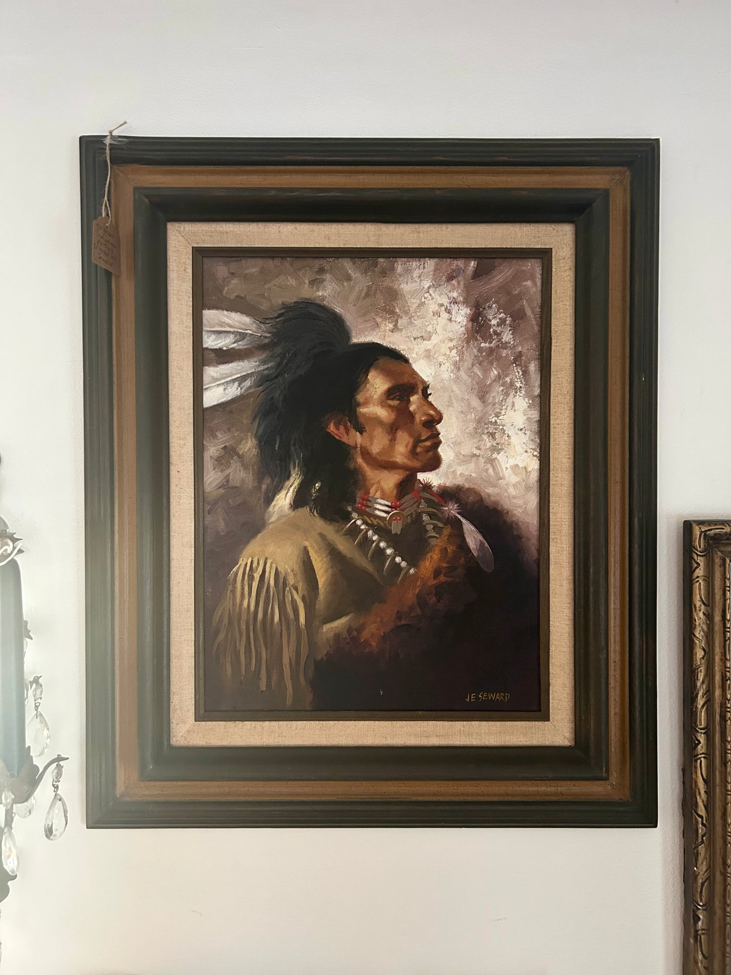 original watercolor Indigenous portrait